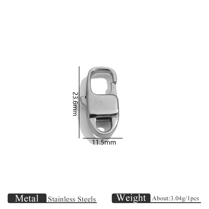 Stainless Steel Water Drop Clasp Irregular Lobster Clasp Jewelry Bag Chain Clasp Bracelet Clasp DIY Jewelry Accessories Wholesale