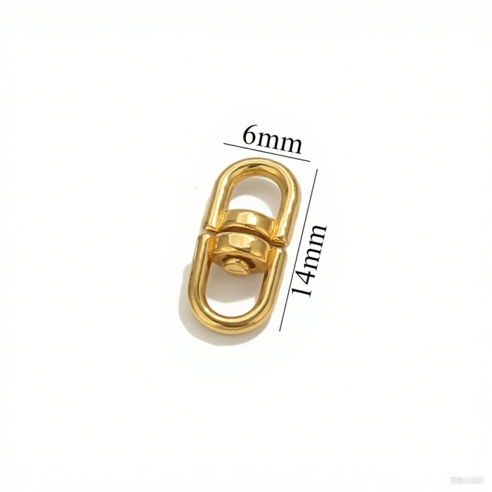 Stainless Steel Metal Swivel Clasp 8-Shaped Clasp Heart-Shaped Loop DIY Bracelet Bag Connector Jewelry Accessories Wh...