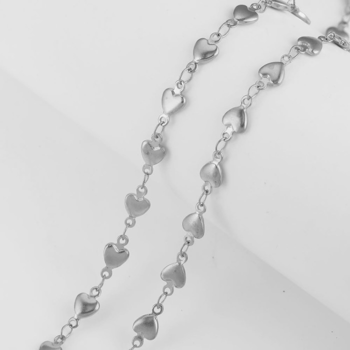 Stainless Steel Vacuum Chain Gold Peach Heart Cross Chain Five-pointed Star Handmade Chain DIY Necklace Jewelry Accessories