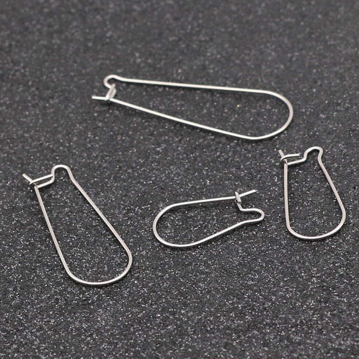 Stainless Steel Ear Hooks U-Shaped Ear Clips Waterproof Titanium Steel Korean Style Large French Ear Hooks DIY Jewelr...