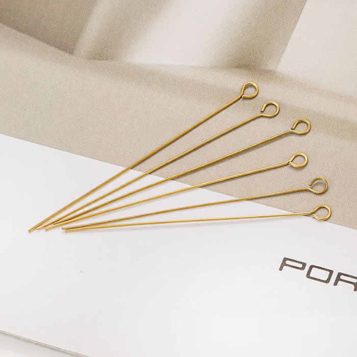 Bead Materials Handmade DIY Accessories Metal Jewelry Accessories Stainless Steel Nine-Shaped Needle Nine-Character Needle 9-Character Needle Titanium Steel