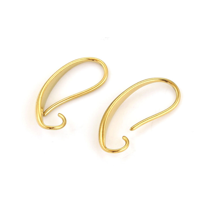 Stainless Steel Casting Ear Hooks Soft Earrings Adjustable Titanium Steel European and American Popular DIY Jewelry Accessories Handmade
