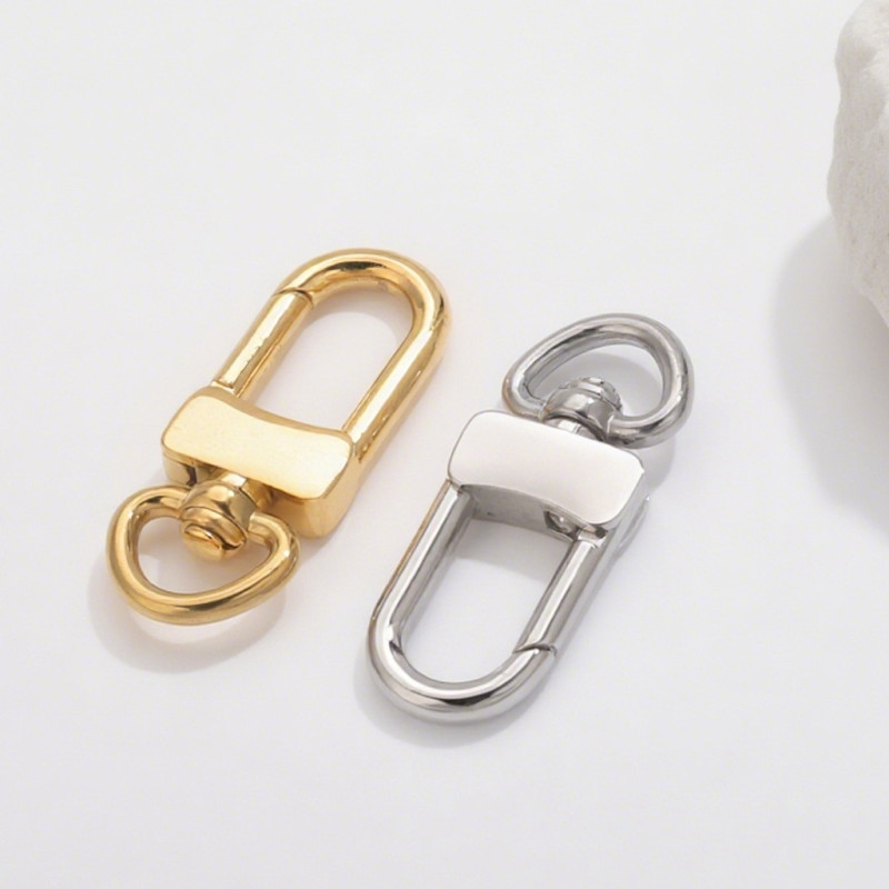 Stainless Steel Hardware Accessories DIY Metal Hook Buckle Keychain Bag Hanging Buckle Jewelry Accessories Key Ring Buckle
