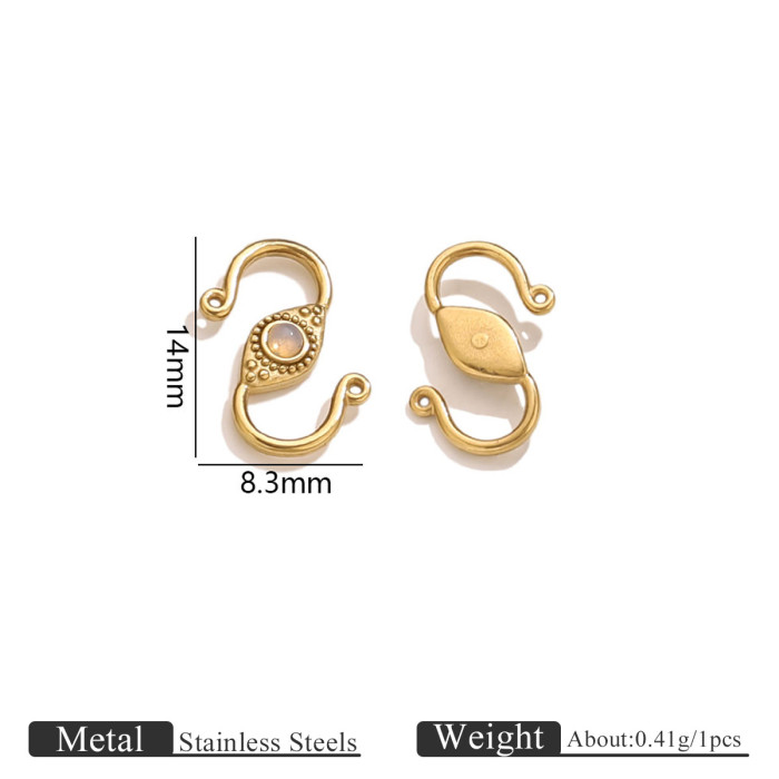 Stainless Steel Clasp Lobster Clasp Accessories Handmade DIY Bracelet Necklace Chinese Style Titanium Steel S Clasp J...