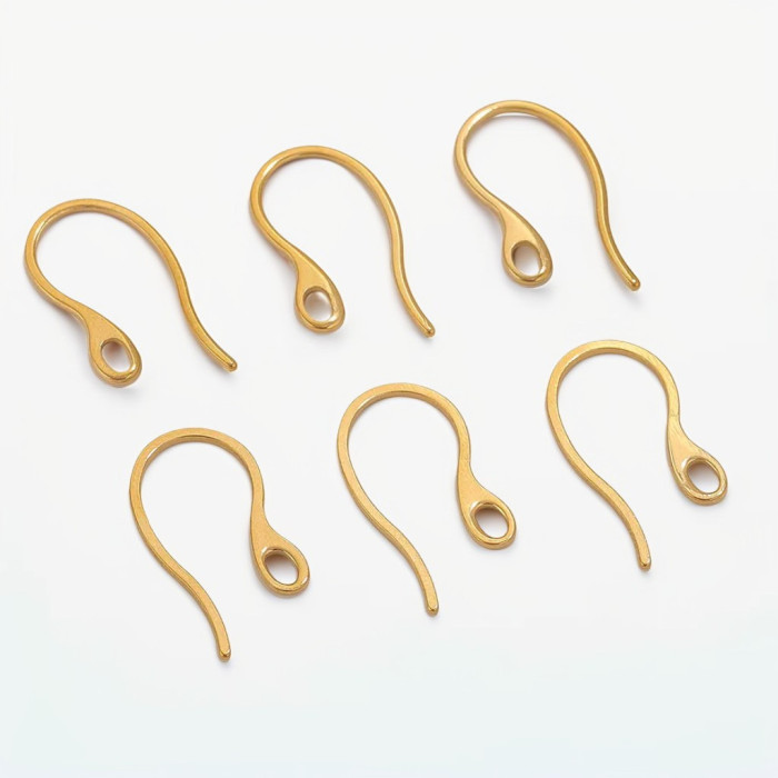 U-Shaped Stainless Steel Earring Hooks Jewelry Earring Wires DIY Jewelry Making Handmade Long Earrings
