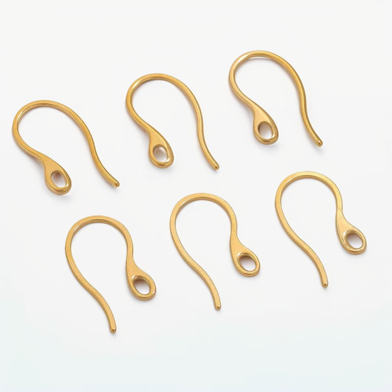 Cross-Border U-Shaped Stainless Steel Earring Hooks Jewelry Earring Wires DIY Jewelry Making Handmade Long Earrings