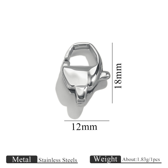 316L Stainless Steel Lobster Clasp Multi-size Bracelet Necklace End Clasp DIY Jewelry Accessories Titanium Steel Whol...