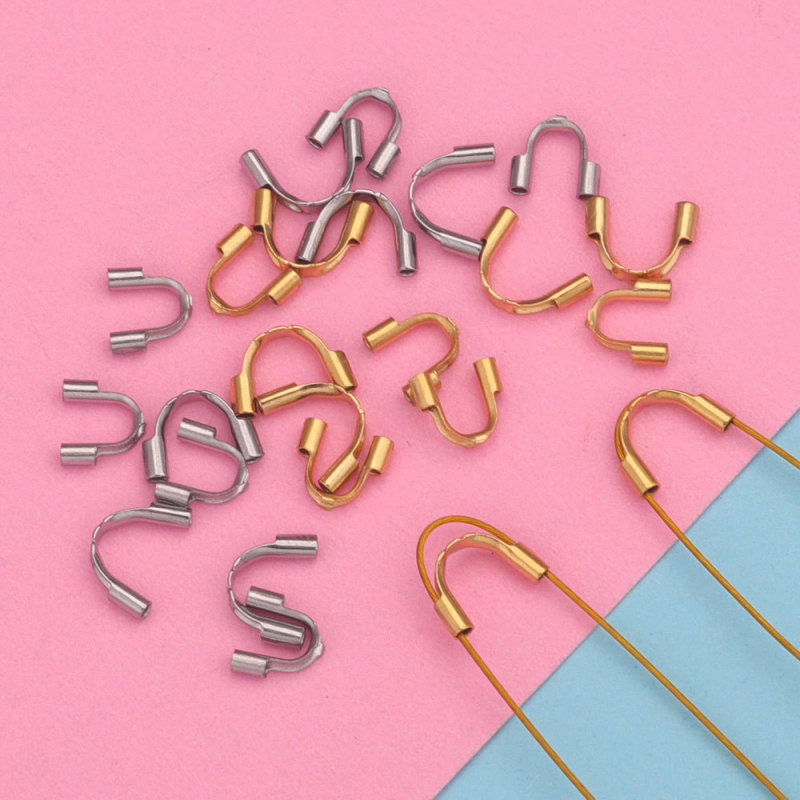 Stainless Steel DIY Accessories U-Shaped Horseshoe Clasp Bracelet Necklace Bead End Clasp Handmade DIY Jewelry Accessories