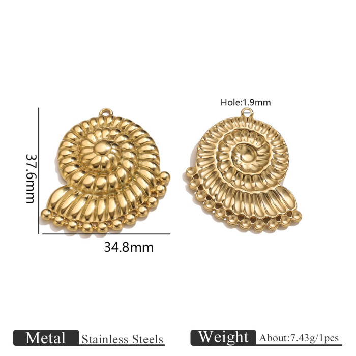 Stainless Steel Vacuum Gold Plated Five-Pointed Star Pendant DIY Necklace Moon Pendant Jewelry Creative Accessories