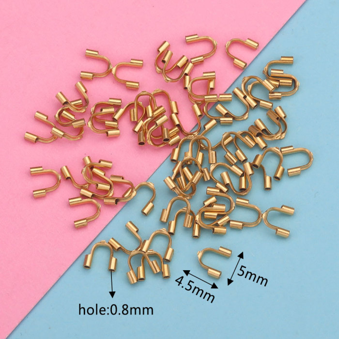 Stainless Steel DIY Accessories U-Shaped Horseshoe Clasp Bracelet Necklace Bead End Clasp Handmade DIY Jewelry Accessories