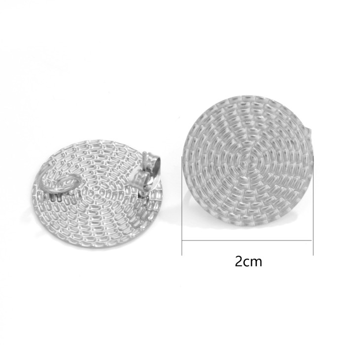 Stainless Steel Earring Accessories Ear Hooks DIY Handmade Round Hoop Bead Earrings Vacuum Gold Plated Ear Jewelry