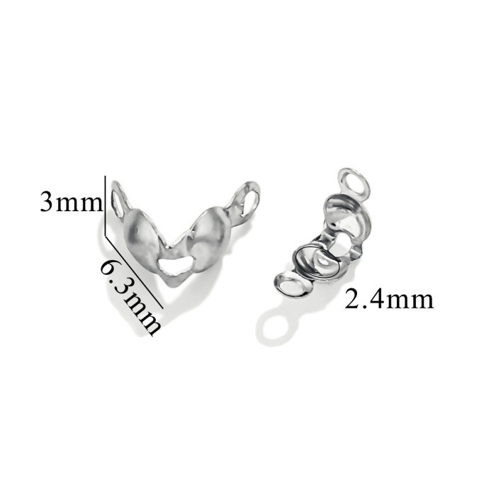 Stainless Steel Vacuum Color Retention Gold Plated Bead Clasp Titanium Steel Bead Chain Clasp Pearl Necklace Bead Clasp DIY Jewelry