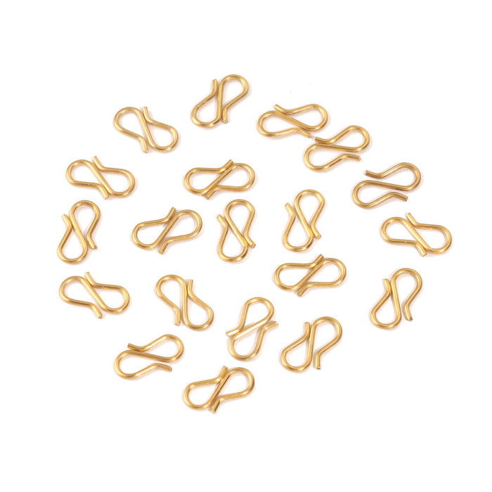 Stainless Steel Strong S-Shaped DIY Necklace Clasp Hook 18K Gold End Clasp Necklace Bracelet Jewelry Making Accessories