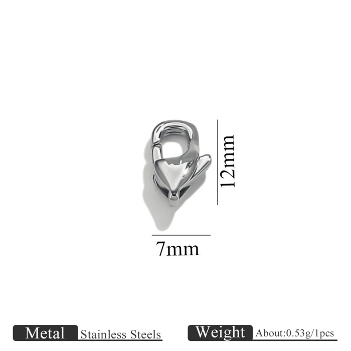 316L Stainless Steel Lobster Clasp Multi-size Bracelet Necklace End Clasp DIY Jewelry Accessories Titanium Steel Whol...