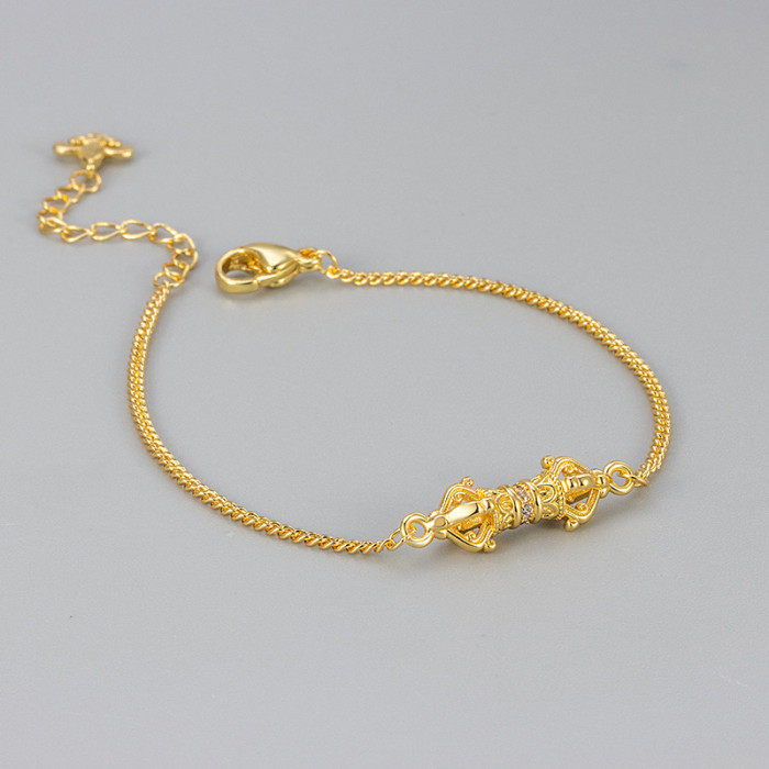 New Zircon Vajra Bracelet Light Luxury Exquisite Versatile High-end Vintage Fashion Adjustable Women's Jewelry