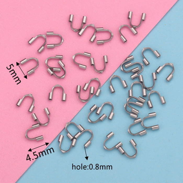 Stainless Steel DIY Accessories U-Shaped Horseshoe Clasp Bracelet Necklace Bead End Clasp Handmade DIY Jewelry Accessories