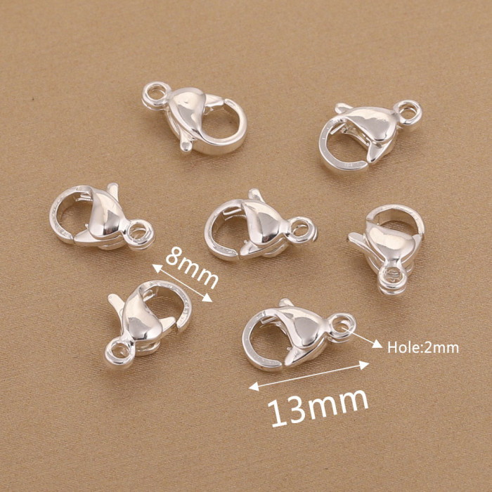 304 Stainless Steel Lobster Clasp Connector Dog Clasp DIY Jewelry Accessories Electroplated Necklace Clasp Bracelet Clasp
