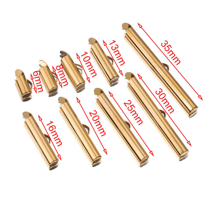 DIY Jewelry Accessories Stainless Steel Bead Chain Tube Sliding Clasp Earring Tassel Connector Tube Sliding Tube Clip Earring Single Slot Slider