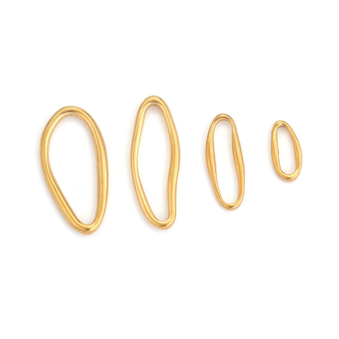 Stainless Steel Geometric Connectors Jewelry Making Finding Earring Supplies DIY Jewelry Hoop Accessories Charm Whole...