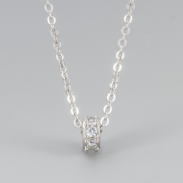 Small Round Ring Exquisite Pendant Necklace High-end Versatile New Simple Fashion Versatile Exquisite Small Waist Accessories for Women