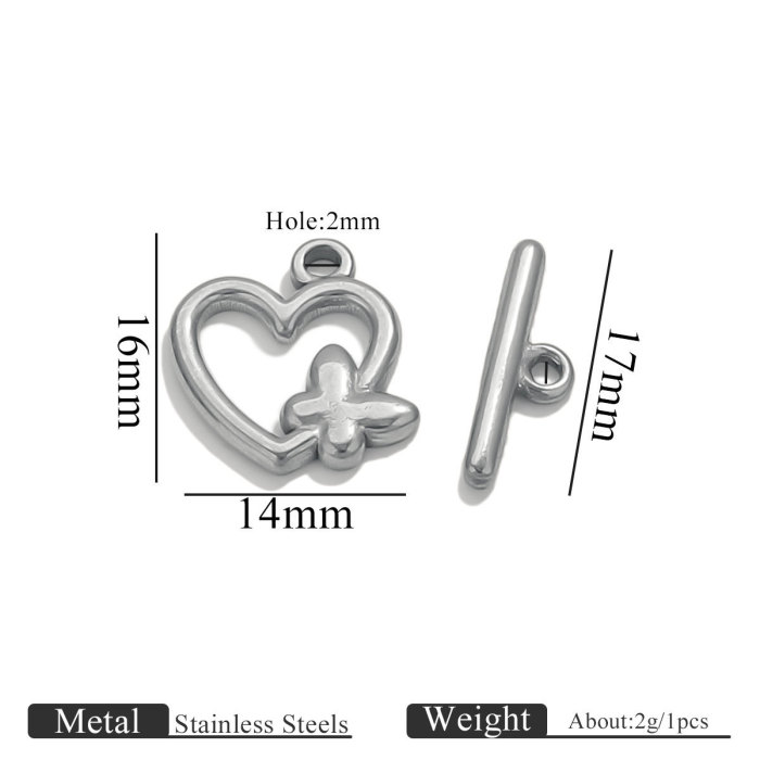 Stainless Steel 18K Gold Plated Color Retention Multi-Style OT Clasp Necklace Jewelry Clasp DIY Jewelry Accessories