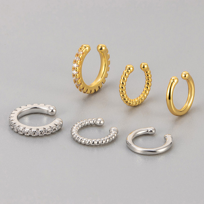 Personality Simple Exquisite High-End Feel Non-Pierced Women's Fashion Earrings Minimalist Style Ear Cuff