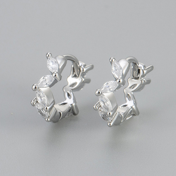New Single Row Water Drop Pear-Shaped Interleaved Zircon Fully Stone-Set Exquisite Luxurious Women's Jewelry