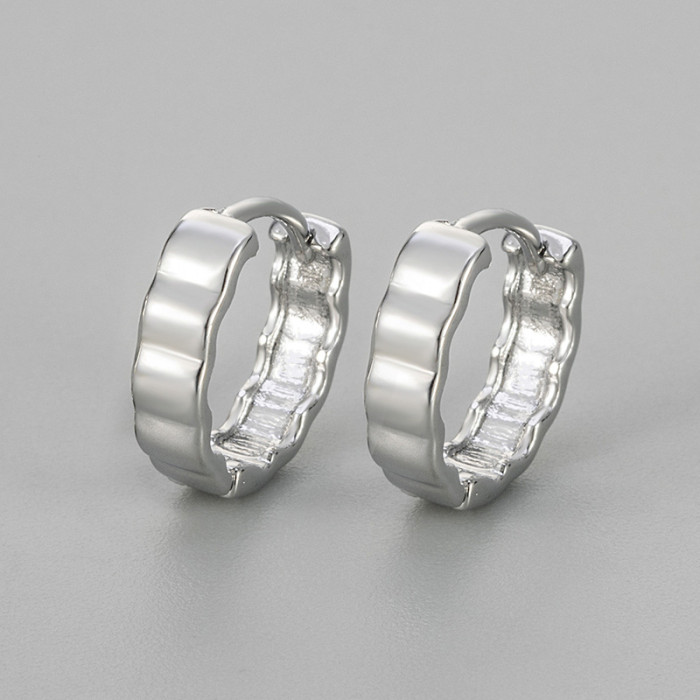 New Style Personality Glossy Irregular Earrings for Women, Light Luxury Fashion Versatile Daily Niche Design Elegant...