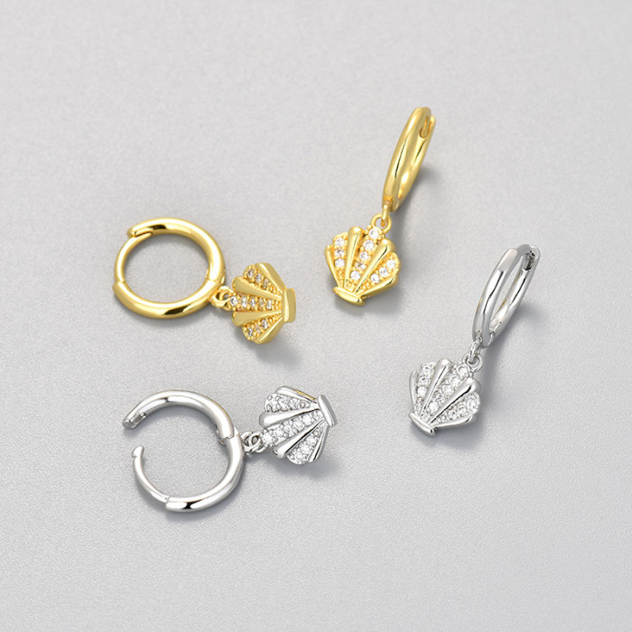 Foreign Trade Island Style Light Luxury Simple Design Earrings for Women, Personality Commuting Versatile Earrings, F...