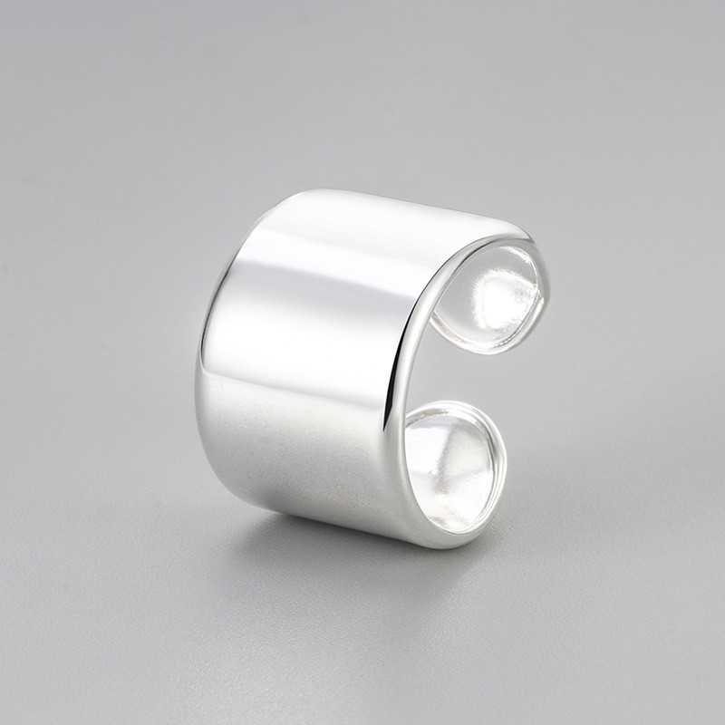 New Style Ring for Women, Korean and Japanese Style, Simple Niche Wide Open Vintage Ring, Trendy Smooth Index Finger Ring, Unique