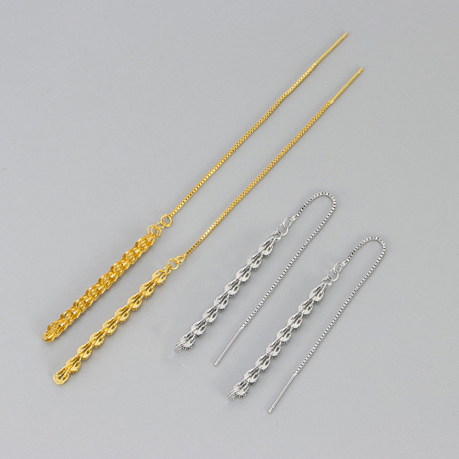 AliExpress New Wheat Spike Long Tassel Earrings Korean Fashion Versatile Daily Fresh Niche Earrings for Women