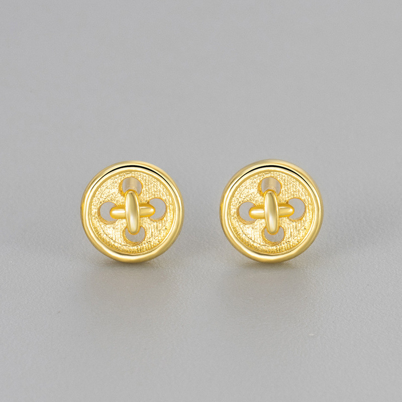 Minimalist Personality Button Earrings Niche Design Daily Versatile 2025 New Trend Sleep-Free Ear Jewelry