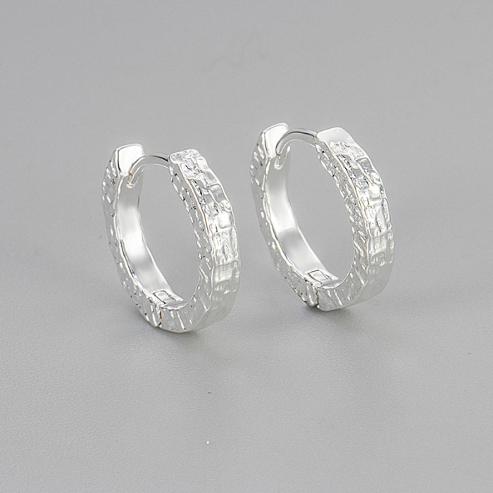 New Niche Irregular Texture Earrings Light Luxury Fashion Versatile Ear Clips Niche Temperament Earrings for Women