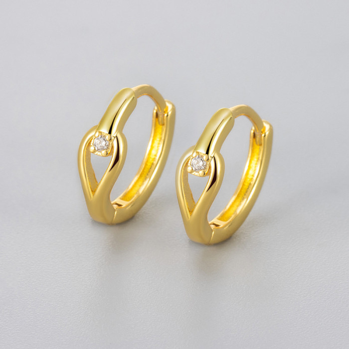 2024 New Diamond-Studded Water Drop Earrings for Women, Light Luxury Niche Design Ear Clips, Daily Commute High-End Feel New Earrings