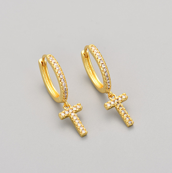 Foreign Trade 26 English Letter Earrings Cross-Border Hot Selling Design Sense Elegant Light Luxury Earrings Ear Jewelry