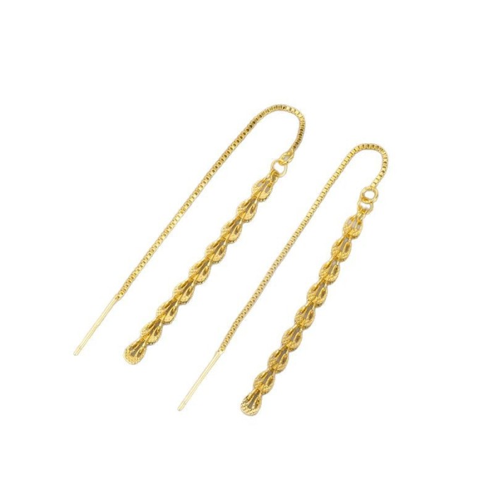 AliExpress New Wheat Spike Long Tassel Earrings Korean Fashion Versatile Daily Fresh Niche Earrings for Women