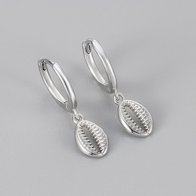 Cross-Border Hot Sale 2024 New French Light Luxury Earrings Shell Earrings Drop Earrings Stud Earrings Elegant Personality Minimalist Style for Women