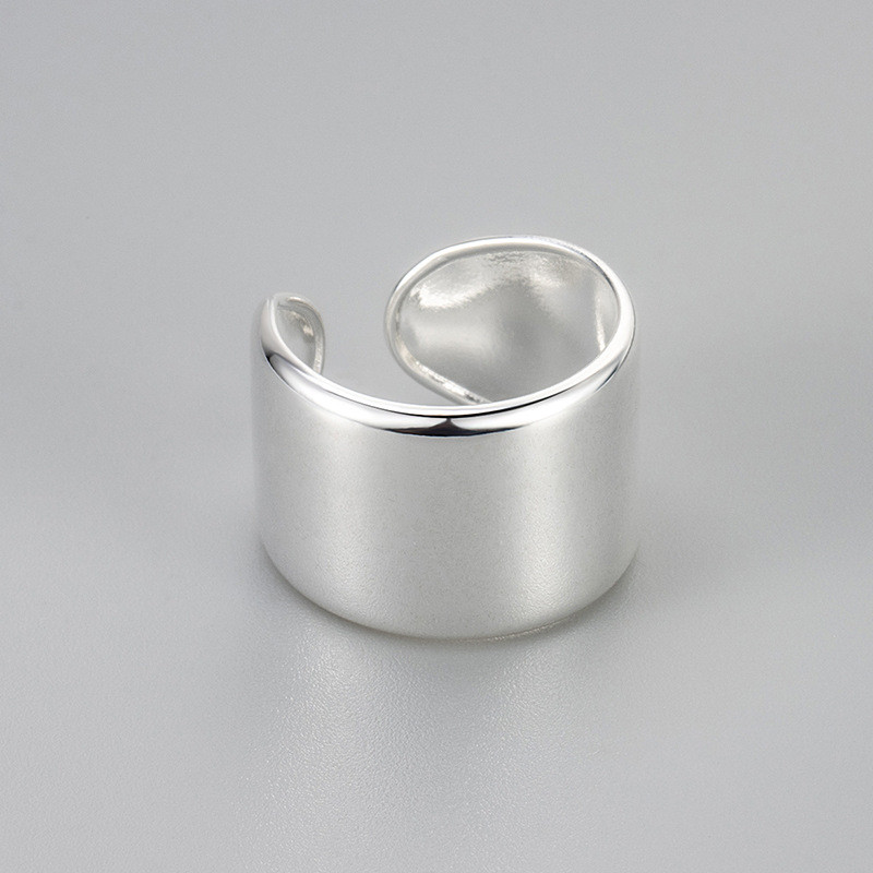 New Style Ring for Women, Korean and Japanese Style, Simple Niche Wide Open Vintage Ring, Trendy Smooth Index Finger Ring, Unique
