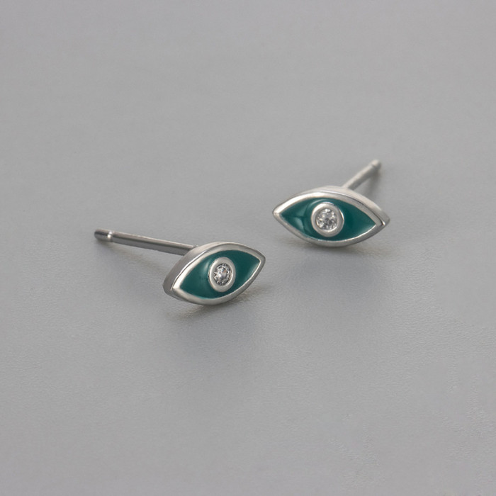 New Simple and Petite Eye Oil Drop Earrings Niche Design High-End Earrings Women's Jewelry