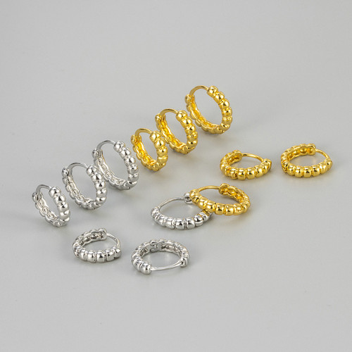 New Korean Style Simple Elegant Pearl Earrings Versatile Small Cute Simple Elegant Small Hoop Earrings