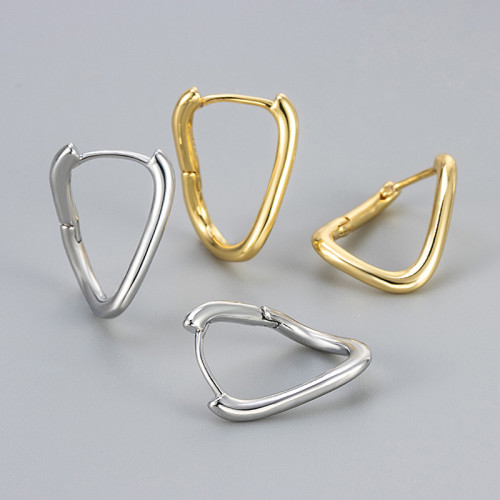 European and American Cross-Border Curved Earrings 2024 New Hot-Selling Earrings for Women Light Luxury Niche Stud Earrings High-End Earrings for Women