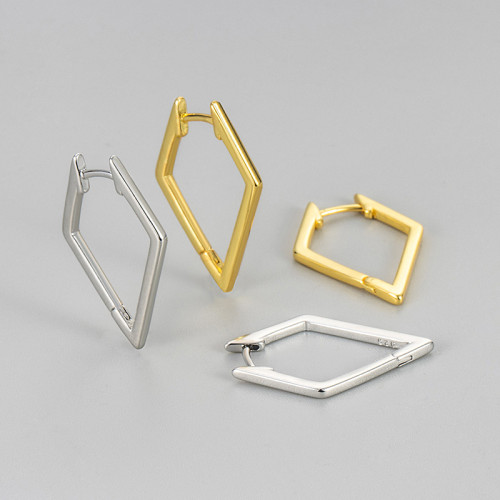 High-end Fashion New Korean Style Earrings for Women, Niche Design, Light Luxury Geometric Exquisite Ear Clips, Versatile Personality Accessories