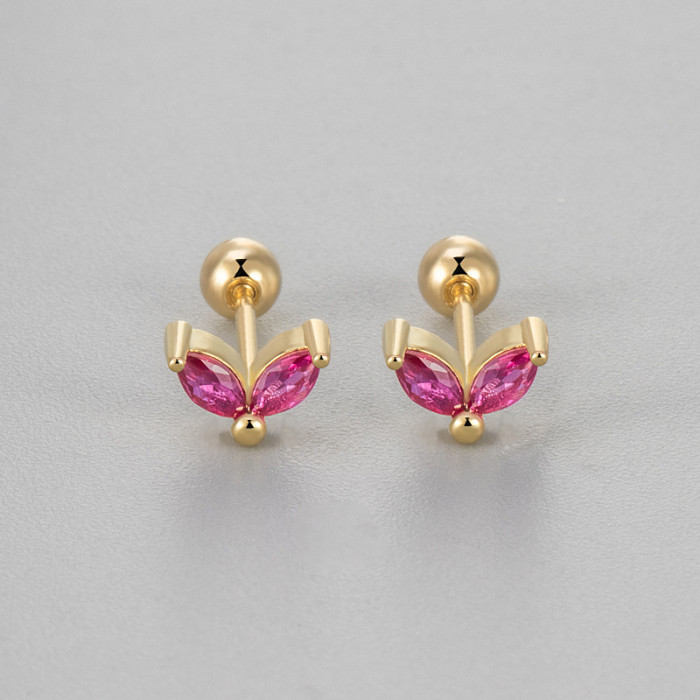 Cross-Border European and American New Style Horse Eye Inlaid Zircon Ear Bone Studs Design Sense Fashion Versatile Ear Cuff Studs Ear Jewelry for Women