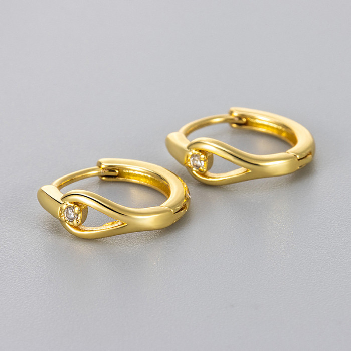 2024 New Diamond-Studded Water Drop Earrings for Women, Light Luxury Niche Design Ear Clips, Daily Commute High-End Feel New Earrings