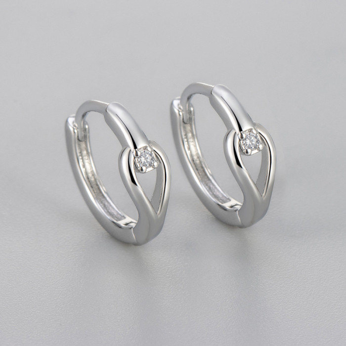 2024 New Diamond-Studded Water Drop Earrings for Women, Light Luxury Niche Design Ear Clips, Daily Commute High-End Feel New Earrings