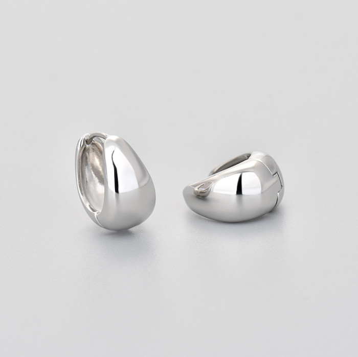 Earrings U-Shaped Simple Luxury Geometric Niche Design Glossy Earrings for Women Versatile Hot Selling
