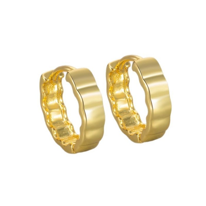 New Style Personality Glossy Irregular Earrings for Women, Light Luxury Fashion Versatile Daily Niche Design Elegant...