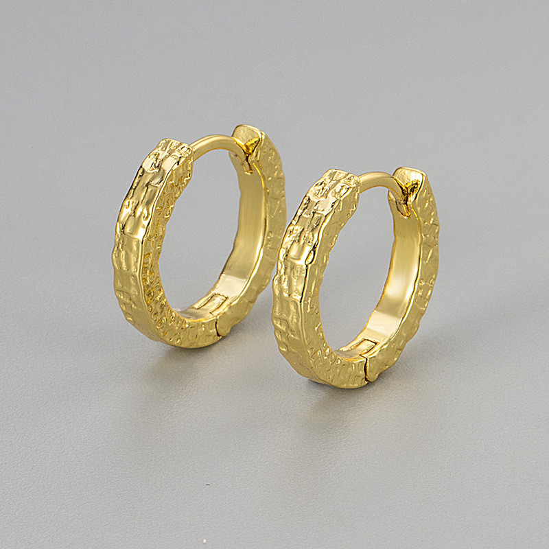 New Niche Irregular Texture Earrings Light Luxury Fashion Versatile Ear Clips Niche Temperament Earrings for Women