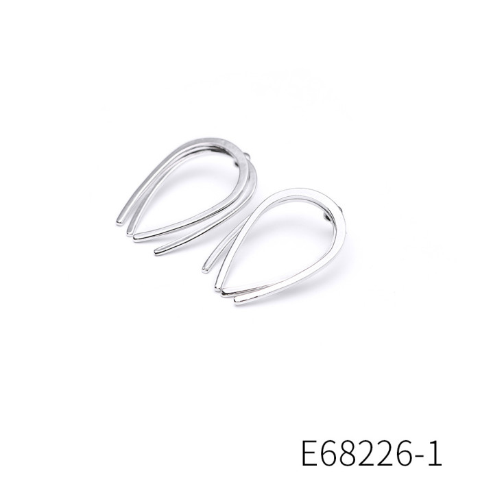 Earrings Simple Autumn Winter High-end Long Zirconia Stud Earrings European American Style Asymmetric Tassel Earrings for Women