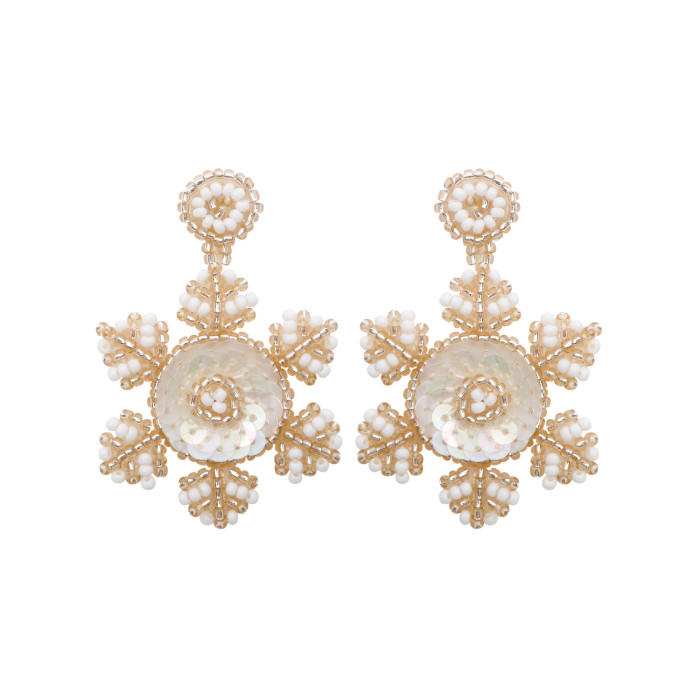 Original Earrings Studs Handmade Santa Claus Christmas Tree Tassel Bead Earrings for Women Amazon